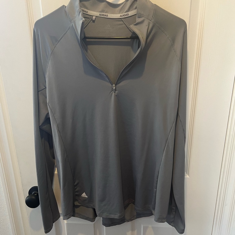 Adidas Women's Long Sleeve Gray Tee